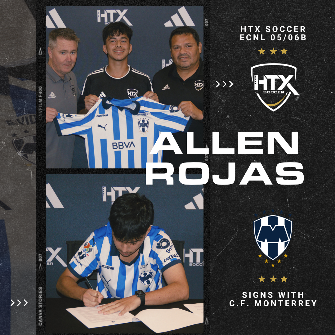HTX Allen Rojas Signs Professional Contract With Monterrey Rayados