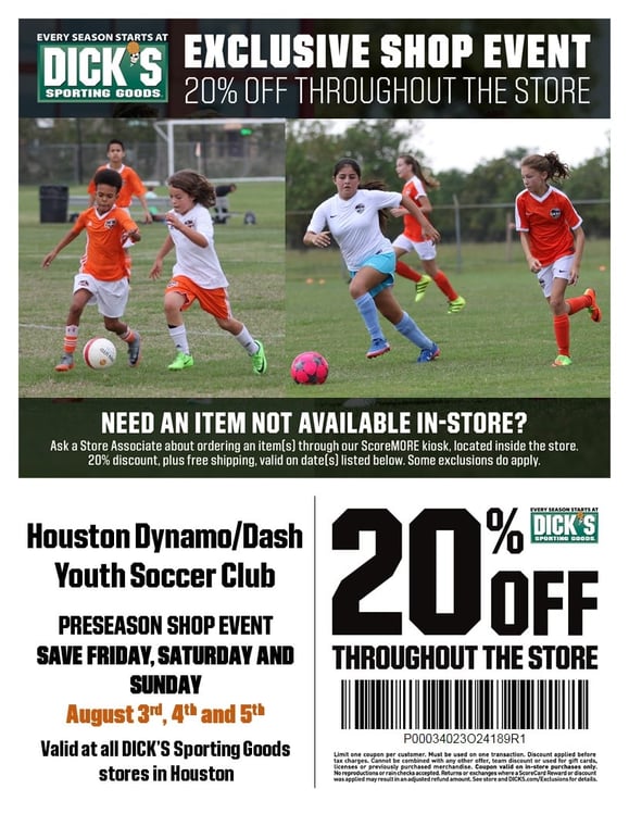 DICK's Sporting Goods Preseason 3-5 2018